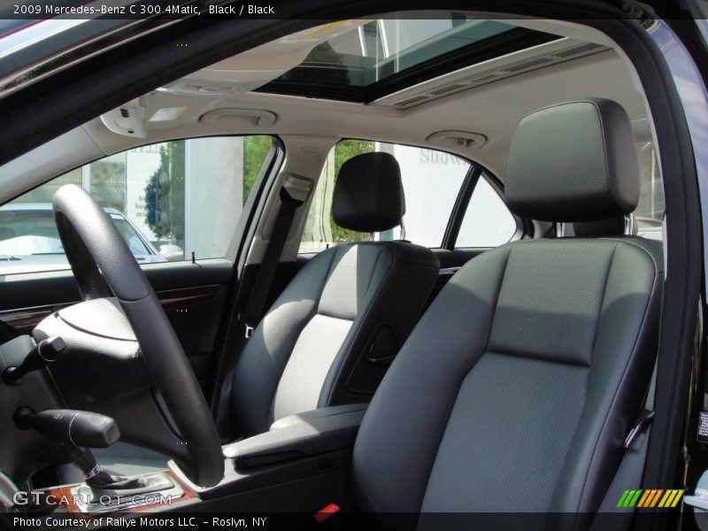 Black / Black 2009 Mercedes-Benz C 300 4Matic