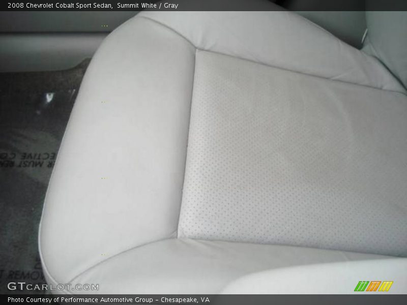 Summit White / Gray 2008 Chevrolet Cobalt Sport Sedan