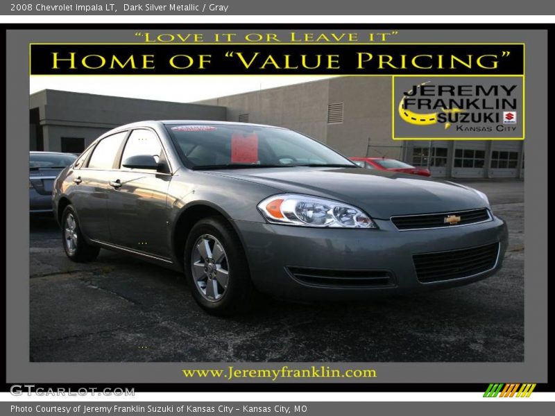 Dark Silver Metallic / Gray 2008 Chevrolet Impala LT