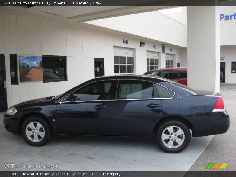 Imperial Blue Metallic / Gray 2008 Chevrolet Impala LT