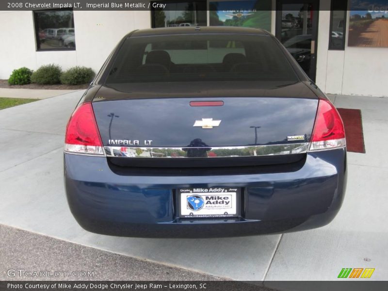Imperial Blue Metallic / Gray 2008 Chevrolet Impala LT