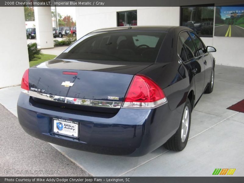 Imperial Blue Metallic / Gray 2008 Chevrolet Impala LT