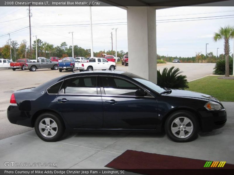 Imperial Blue Metallic / Gray 2008 Chevrolet Impala LT