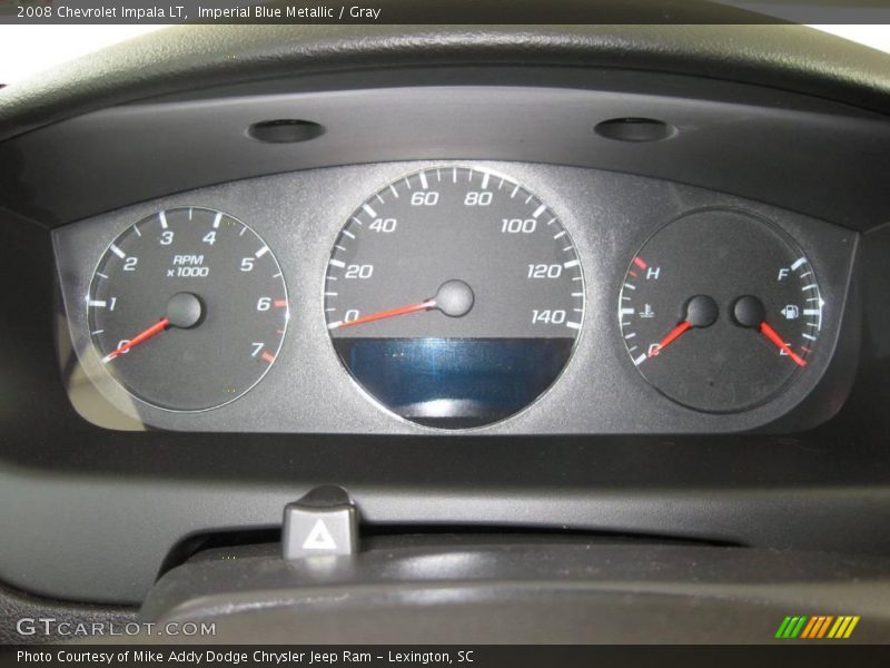 Imperial Blue Metallic / Gray 2008 Chevrolet Impala LT