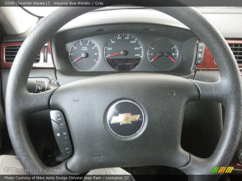Imperial Blue Metallic / Gray 2008 Chevrolet Impala LT