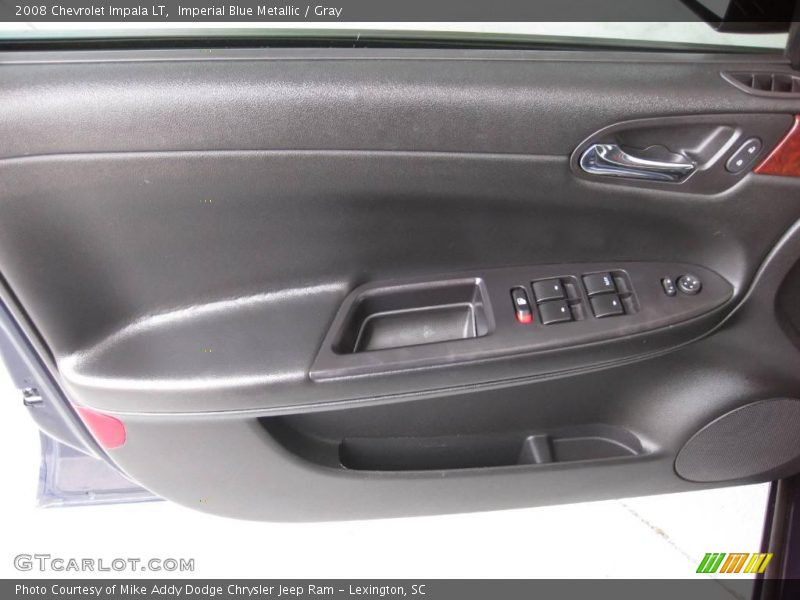 Imperial Blue Metallic / Gray 2008 Chevrolet Impala LT