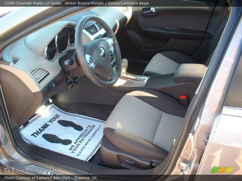 Amber Bronze Metallic / Cocoa/Cashmere Beige 2008 Chevrolet Malibu LS Sedan