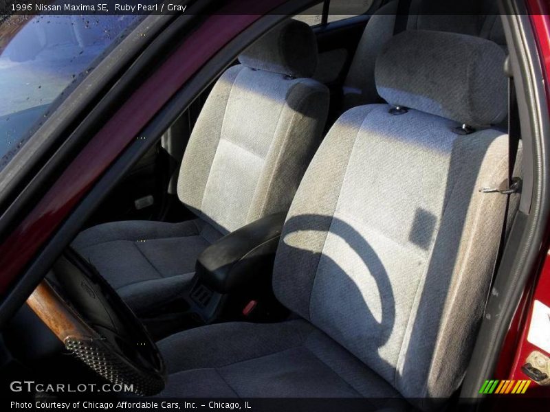 Ruby Pearl / Gray 1996 Nissan Maxima SE