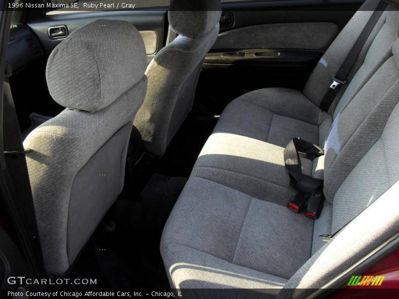 Ruby Pearl / Gray 1996 Nissan Maxima SE