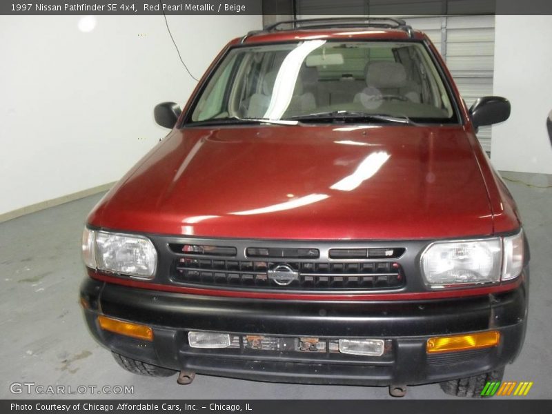 Red Pearl Metallic / Beige 1997 Nissan Pathfinder SE 4x4