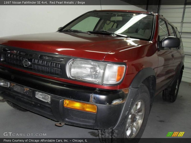 Red Pearl Metallic / Beige 1997 Nissan Pathfinder SE 4x4