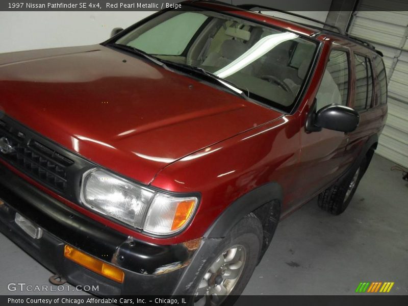 Red Pearl Metallic / Beige 1997 Nissan Pathfinder SE 4x4