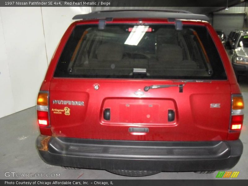 Red Pearl Metallic / Beige 1997 Nissan Pathfinder SE 4x4