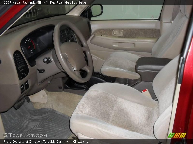 Red Pearl Metallic / Beige 1997 Nissan Pathfinder SE 4x4