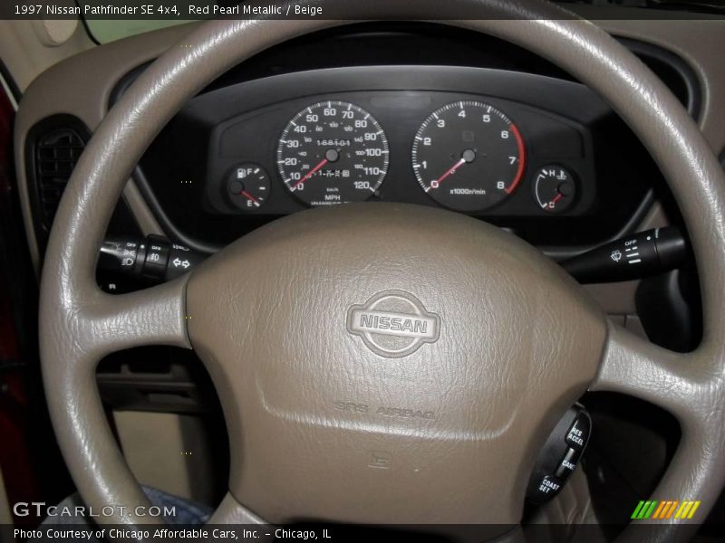 Red Pearl Metallic / Beige 1997 Nissan Pathfinder SE 4x4