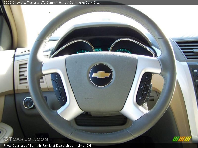 Summit White / Cashmere/Dark Gray 2009 Chevrolet Traverse LT