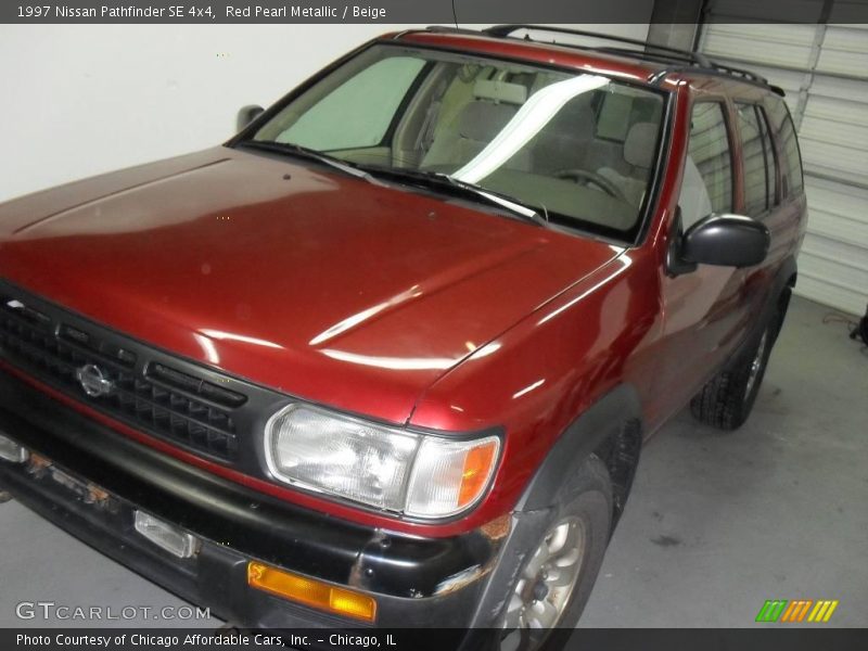 Red Pearl Metallic / Beige 1997 Nissan Pathfinder SE 4x4