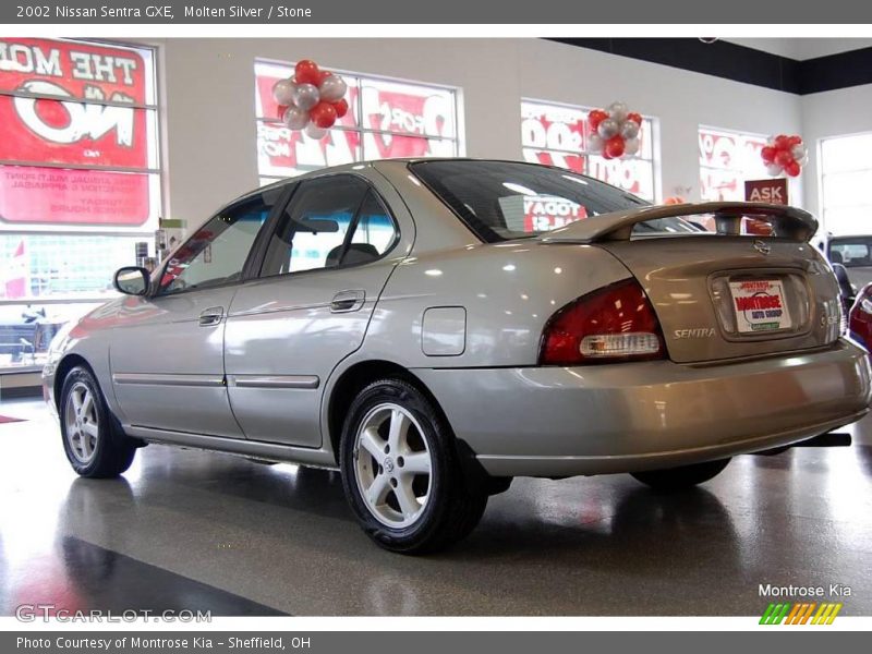 Molten Silver / Stone 2002 Nissan Sentra GXE