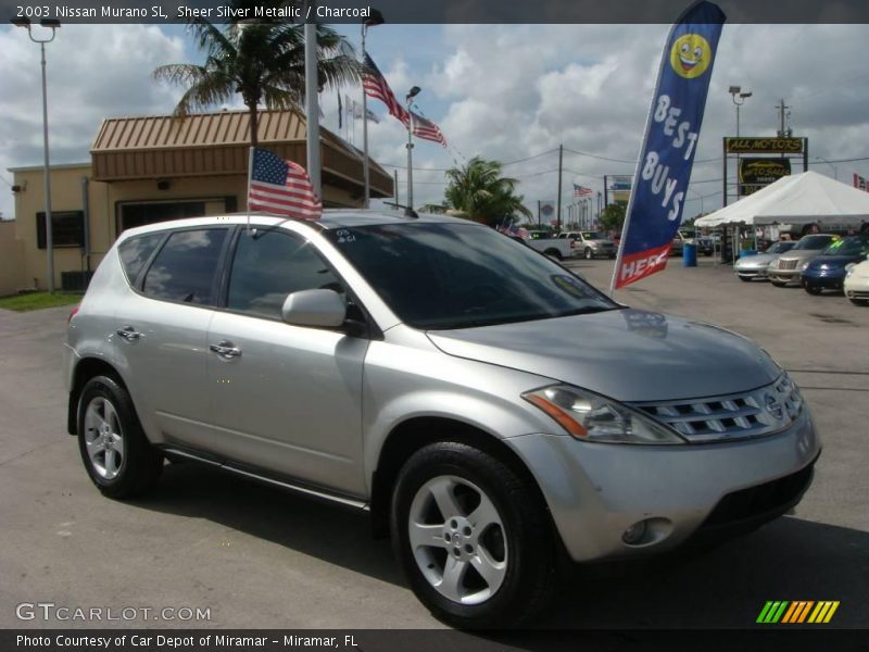 Sheer Silver Metallic / Charcoal 2003 Nissan Murano SL