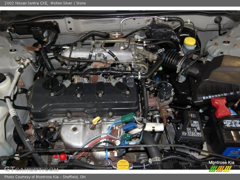 Molten Silver / Stone 2002 Nissan Sentra GXE