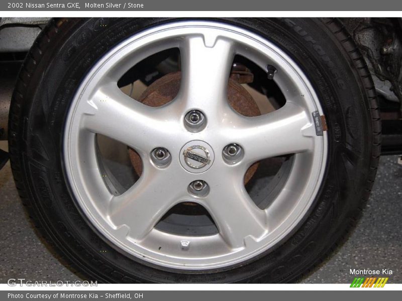 Molten Silver / Stone 2002 Nissan Sentra GXE