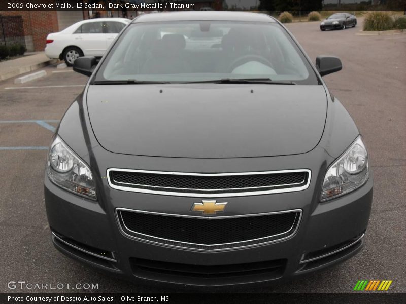 Dark Gray Metallic / Titanium 2009 Chevrolet Malibu LS Sedan