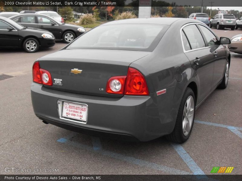 Dark Gray Metallic / Titanium 2009 Chevrolet Malibu LS Sedan
