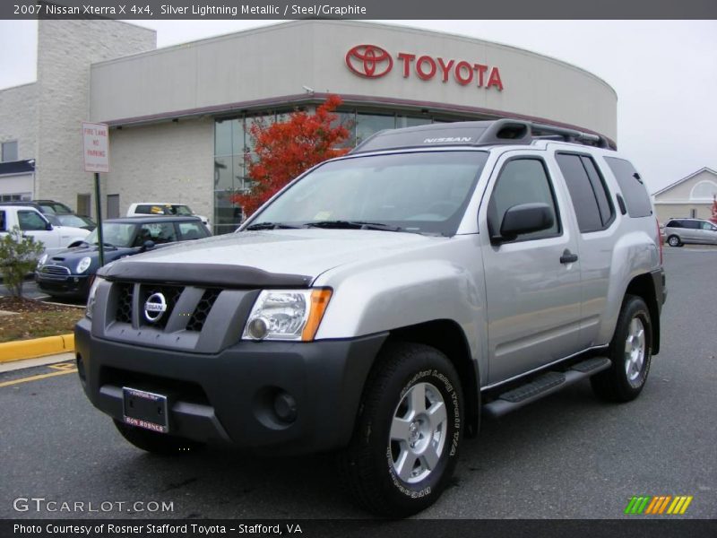 Silver Lightning Metallic / Steel/Graphite 2007 Nissan Xterra X 4x4