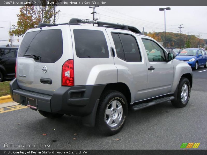 Silver Lightning Metallic / Steel/Graphite 2007 Nissan Xterra X 4x4