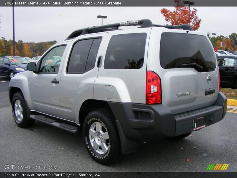 Silver Lightning Metallic / Steel/Graphite 2007 Nissan Xterra X 4x4