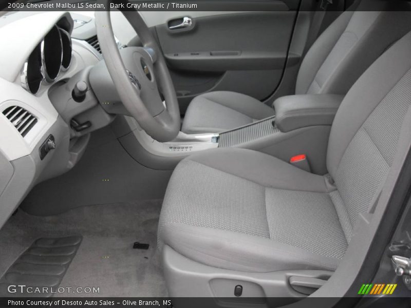 Dark Gray Metallic / Titanium 2009 Chevrolet Malibu LS Sedan