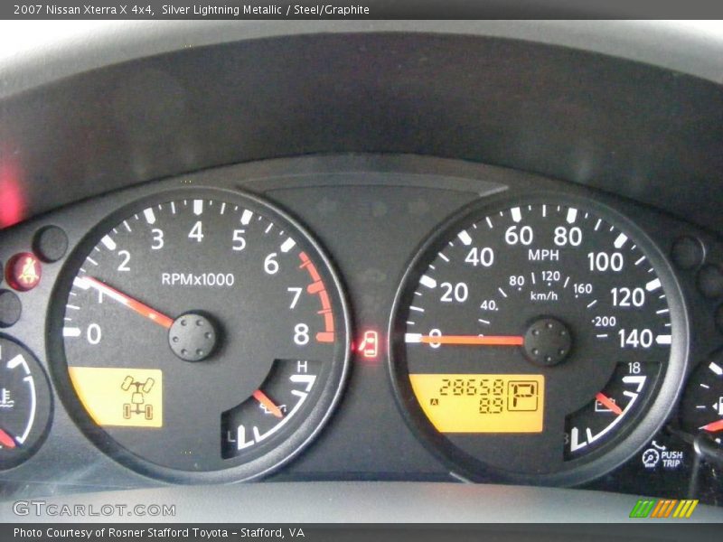Silver Lightning Metallic / Steel/Graphite 2007 Nissan Xterra X 4x4