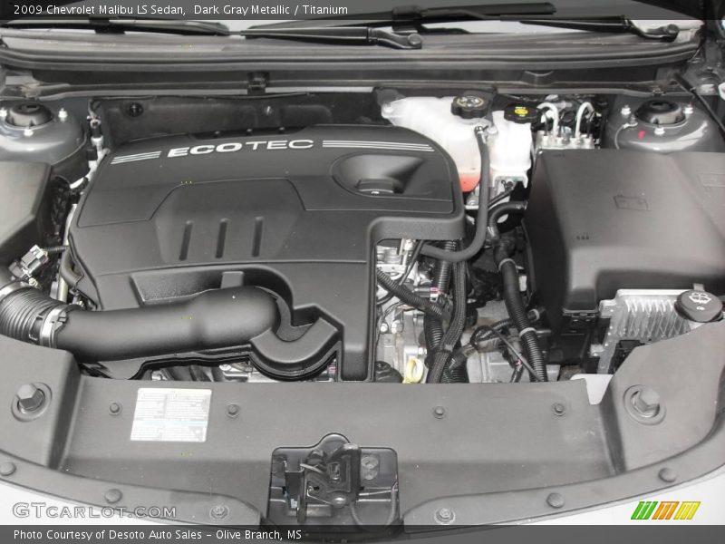 Dark Gray Metallic / Titanium 2009 Chevrolet Malibu LS Sedan