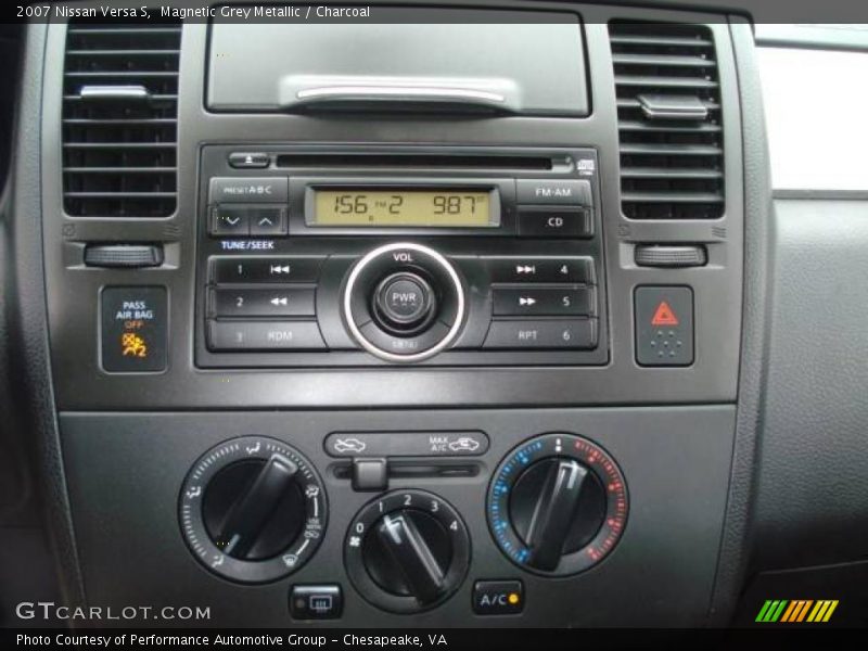 Magnetic Grey Metallic / Charcoal 2007 Nissan Versa S