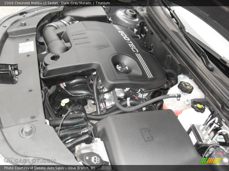 Dark Gray Metallic / Titanium 2009 Chevrolet Malibu LS Sedan