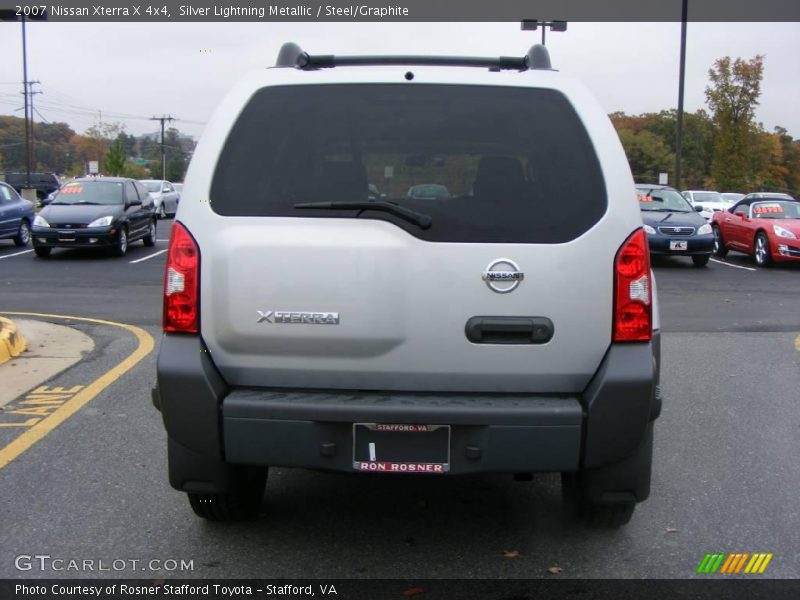 Silver Lightning Metallic / Steel/Graphite 2007 Nissan Xterra X 4x4