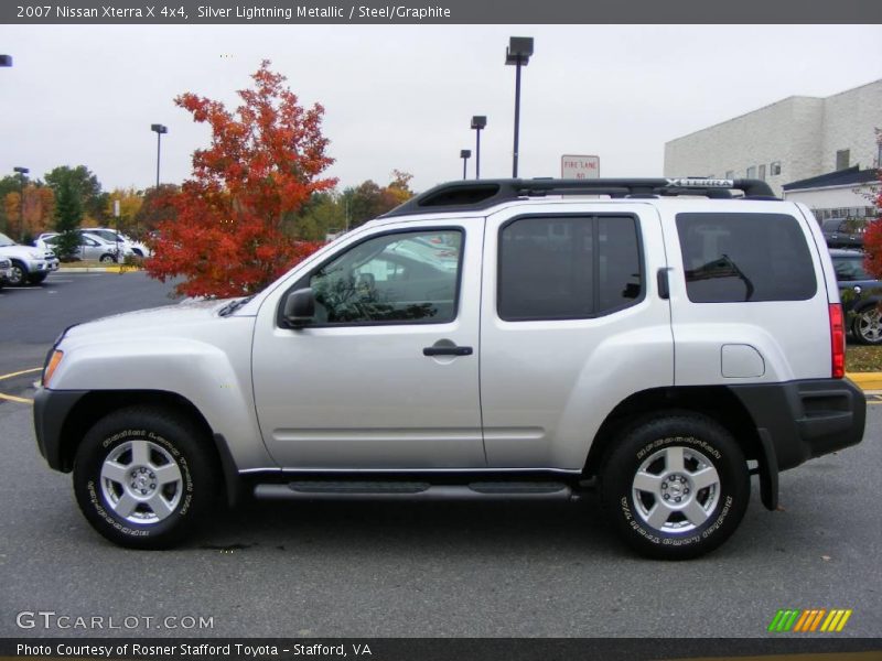 Silver Lightning Metallic / Steel/Graphite 2007 Nissan Xterra X 4x4