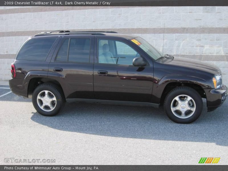 Dark Cherry Metallic / Gray 2009 Chevrolet TrailBlazer LT 4x4