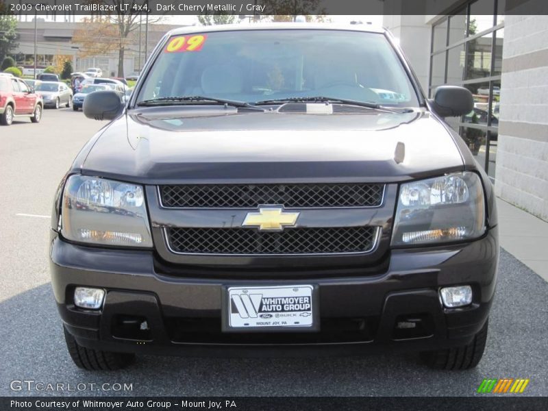 Dark Cherry Metallic / Gray 2009 Chevrolet TrailBlazer LT 4x4