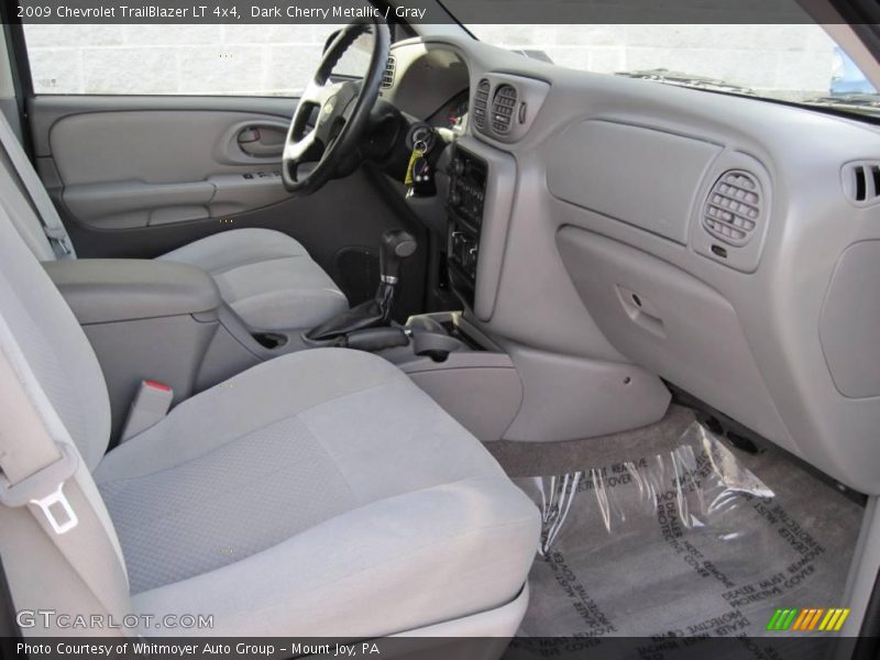 Dark Cherry Metallic / Gray 2009 Chevrolet TrailBlazer LT 4x4