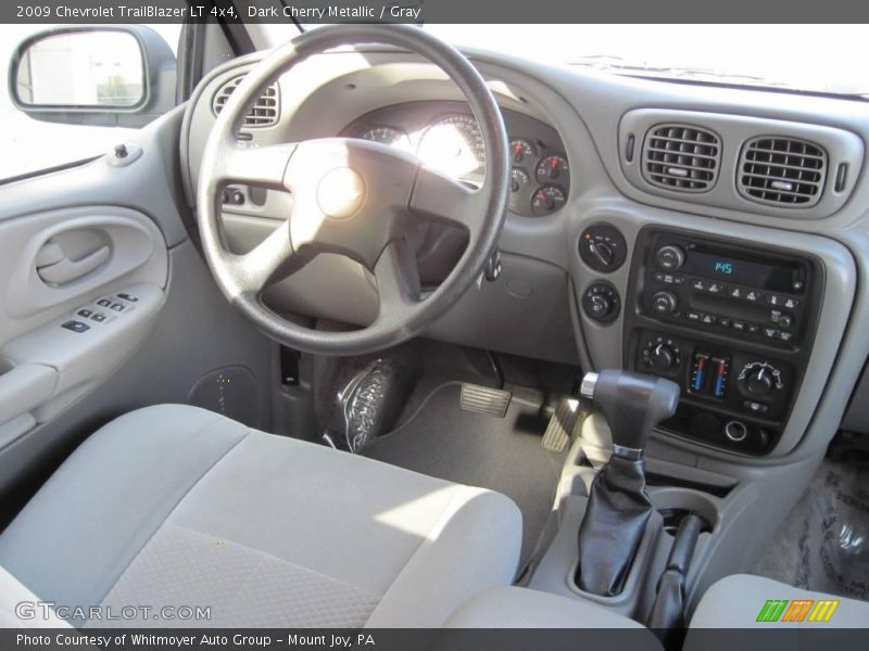 Dark Cherry Metallic / Gray 2009 Chevrolet TrailBlazer LT 4x4