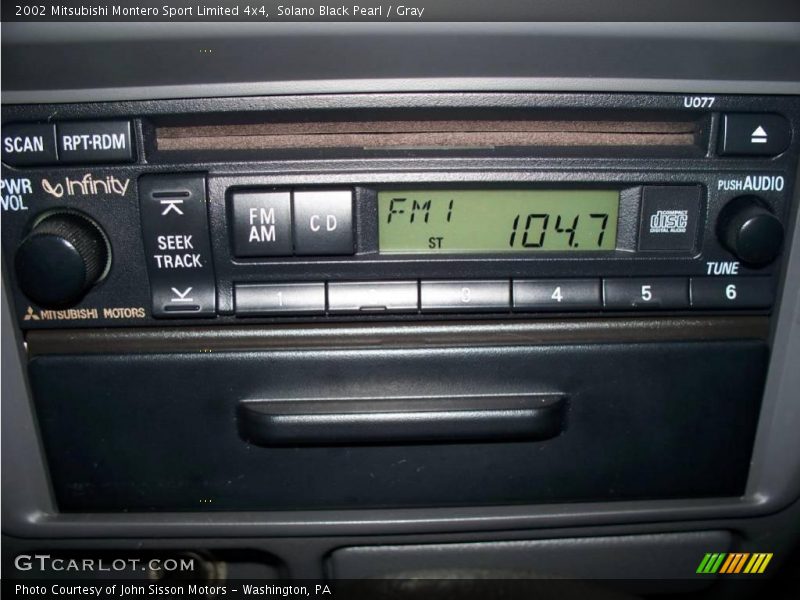 Solano Black Pearl / Gray 2002 Mitsubishi Montero Sport Limited 4x4