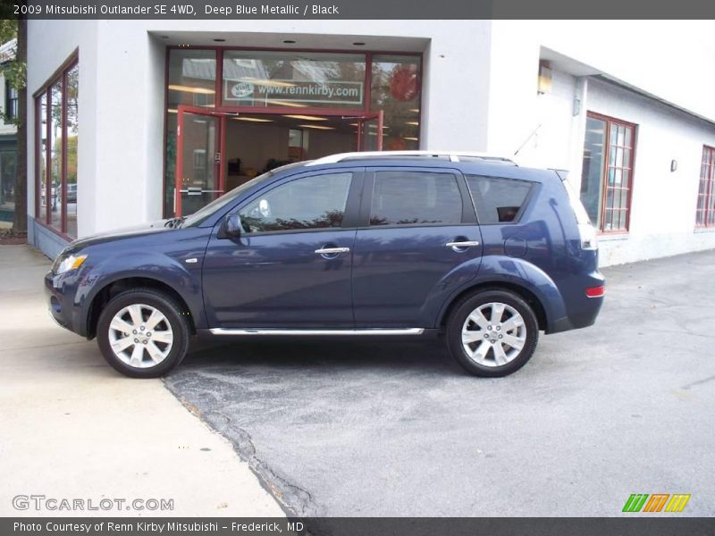 Deep Blue Metallic / Black 2009 Mitsubishi Outlander SE 4WD