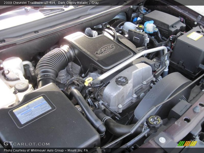 Dark Cherry Metallic / Gray 2009 Chevrolet TrailBlazer LT 4x4