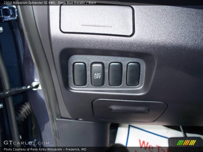 Deep Blue Metallic / Black 2009 Mitsubishi Outlander SE 4WD