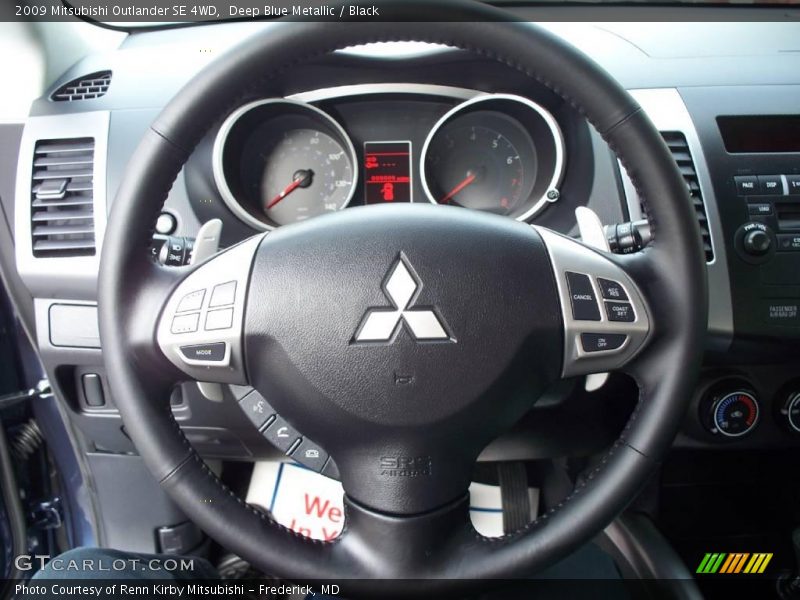 Deep Blue Metallic / Black 2009 Mitsubishi Outlander SE 4WD