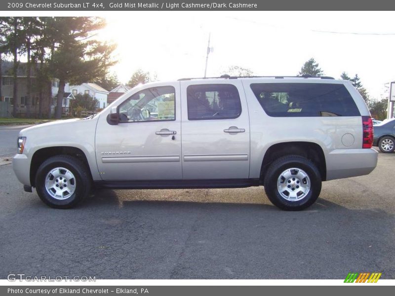 Gold Mist Metallic / Light Cashmere/Dark Cashmere 2009 Chevrolet Suburban LT 4x4