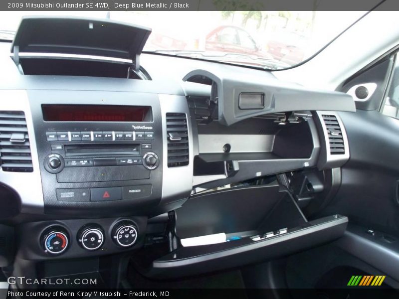 Deep Blue Metallic / Black 2009 Mitsubishi Outlander SE 4WD