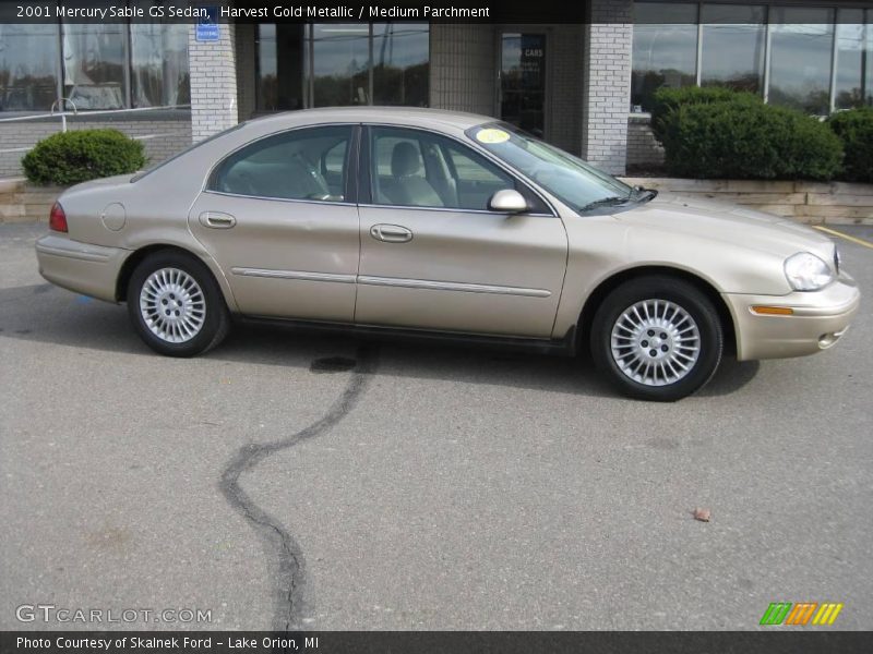 Harvest Gold Metallic / Medium Parchment 2001 Mercury Sable GS Sedan