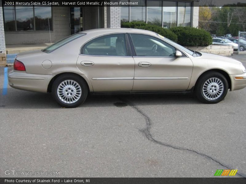 Harvest Gold Metallic / Medium Parchment 2001 Mercury Sable GS Sedan